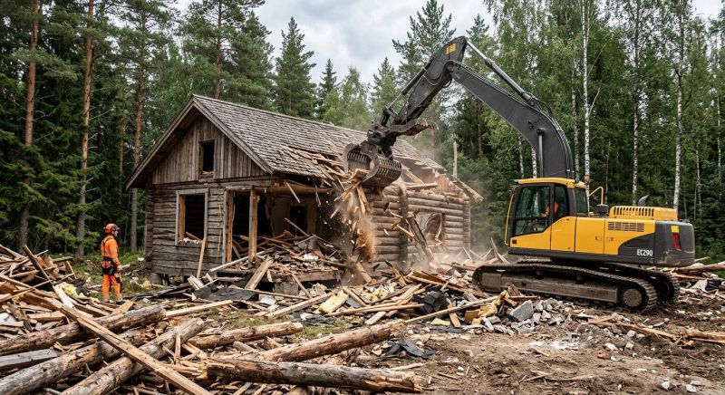 Cabin Demolition in Sacramento, CA