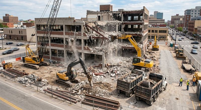 Commercial Building Demolition in Sacramento, CA